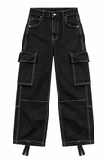 WIDE LEG CARGO JEANS