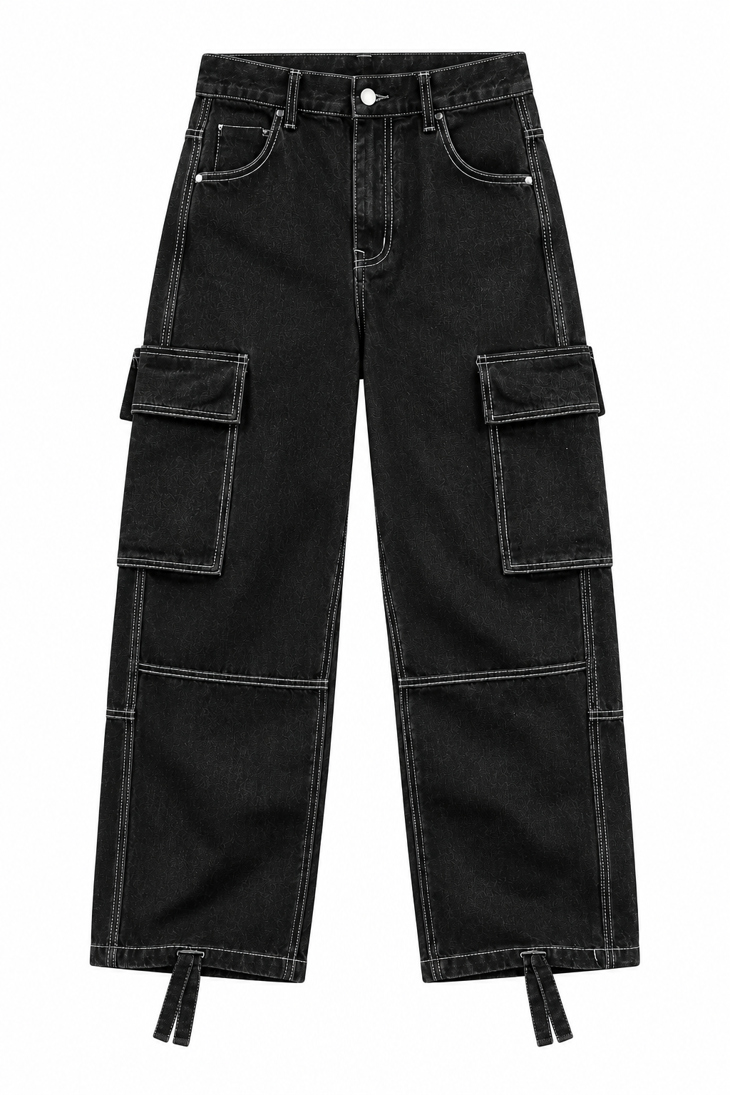 WIDE LEG CARGO JEANS