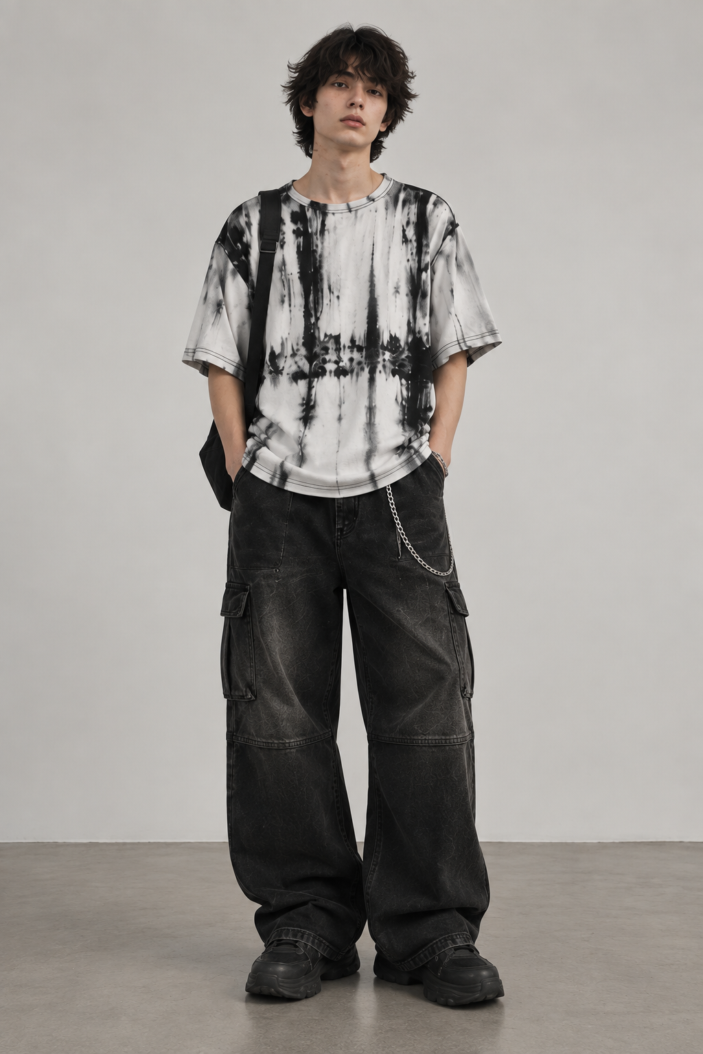 ABSTRACT TIE-DYE T-SHIRT