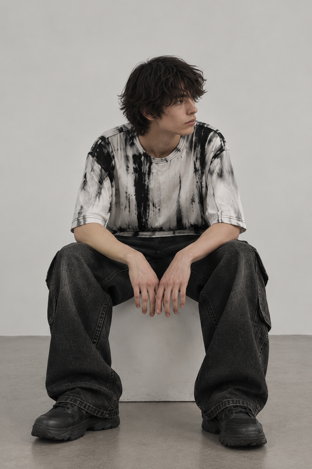 ABSTRACT TIE-DYE T-SHIRT