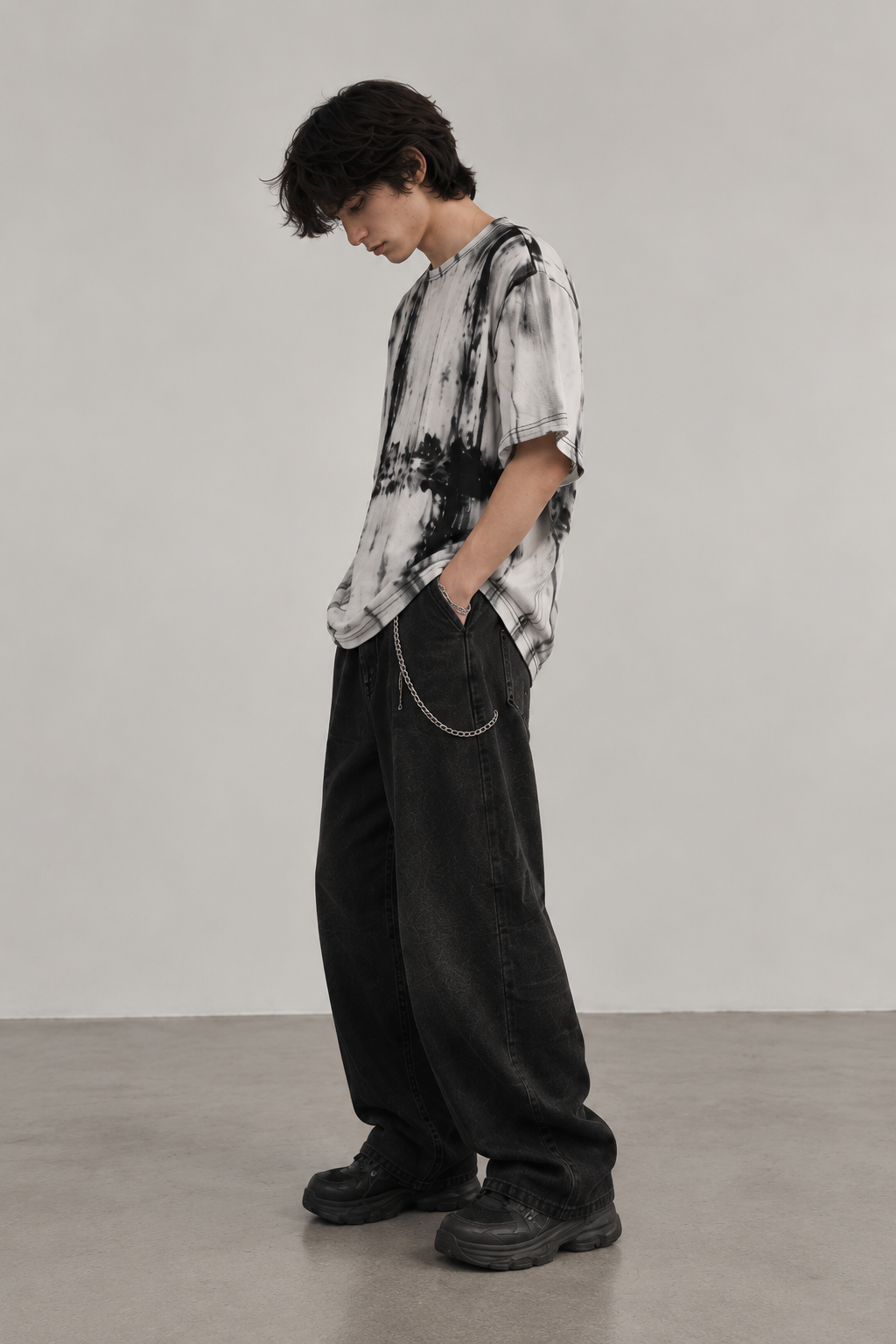 ABSTRACT TIE-DYE T-SHIRT