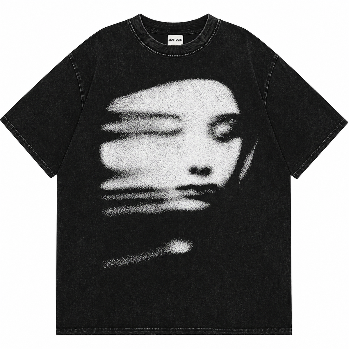 BLURRED PRINT T-SHIRT
